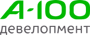 Логотип фирмы - А100 development.